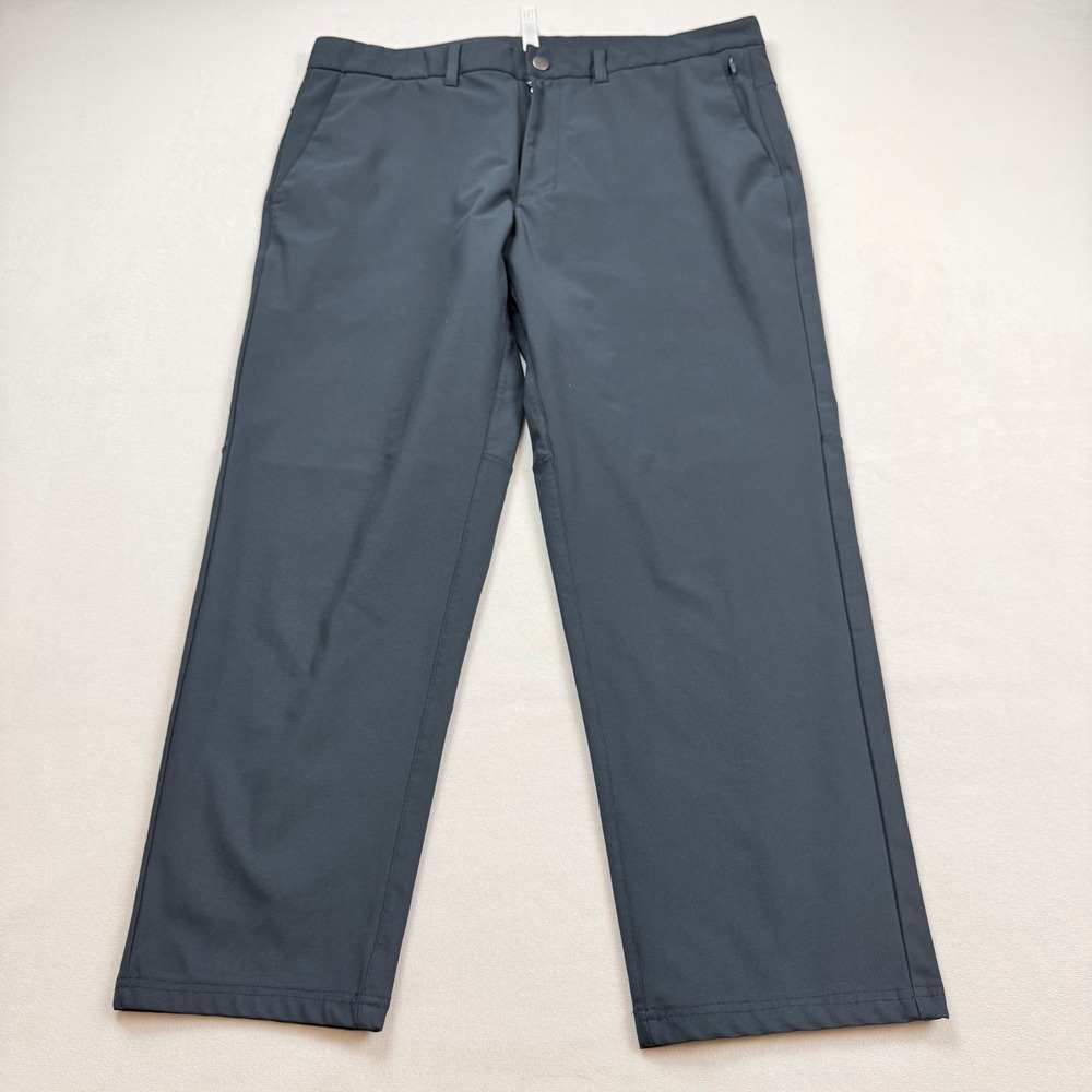 CRZ YOGA Mens Golf Pants 36W Gray Technical‎ Stretch Trousers Lightweight 1699